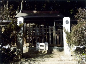 稲田頼重墓所。笠間市稲田・西念寺の境内