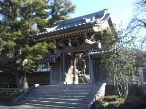 永勝寺山門。横浜市戸塚区下倉田町